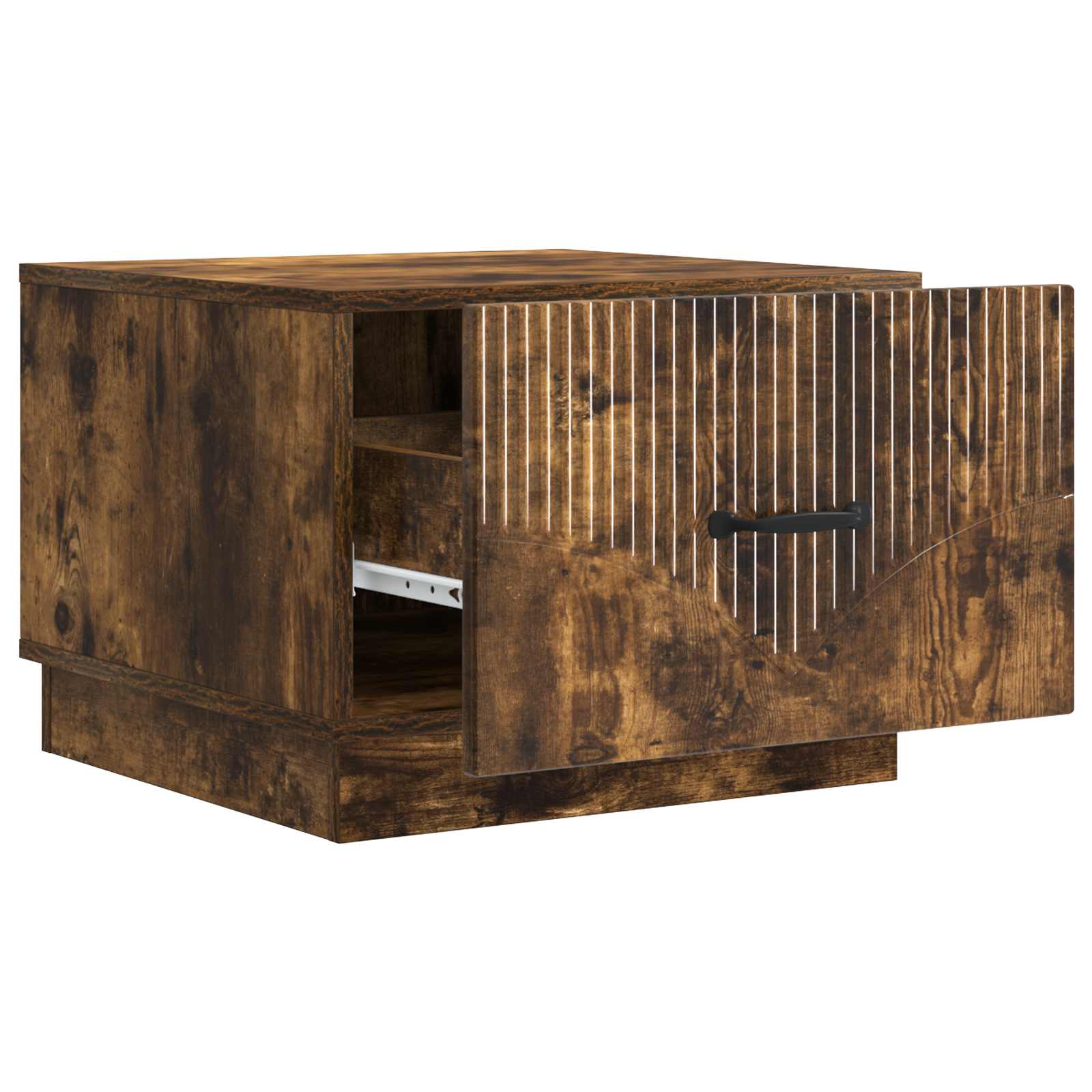 vidaXL Coffee Table Smoked Oak 49 x 50 x 37 cm Engineered Wood 4