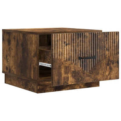 vidaXL Coffee Table Smoked Oak 49 x 50 x 37 cm Engineered Wood 4
