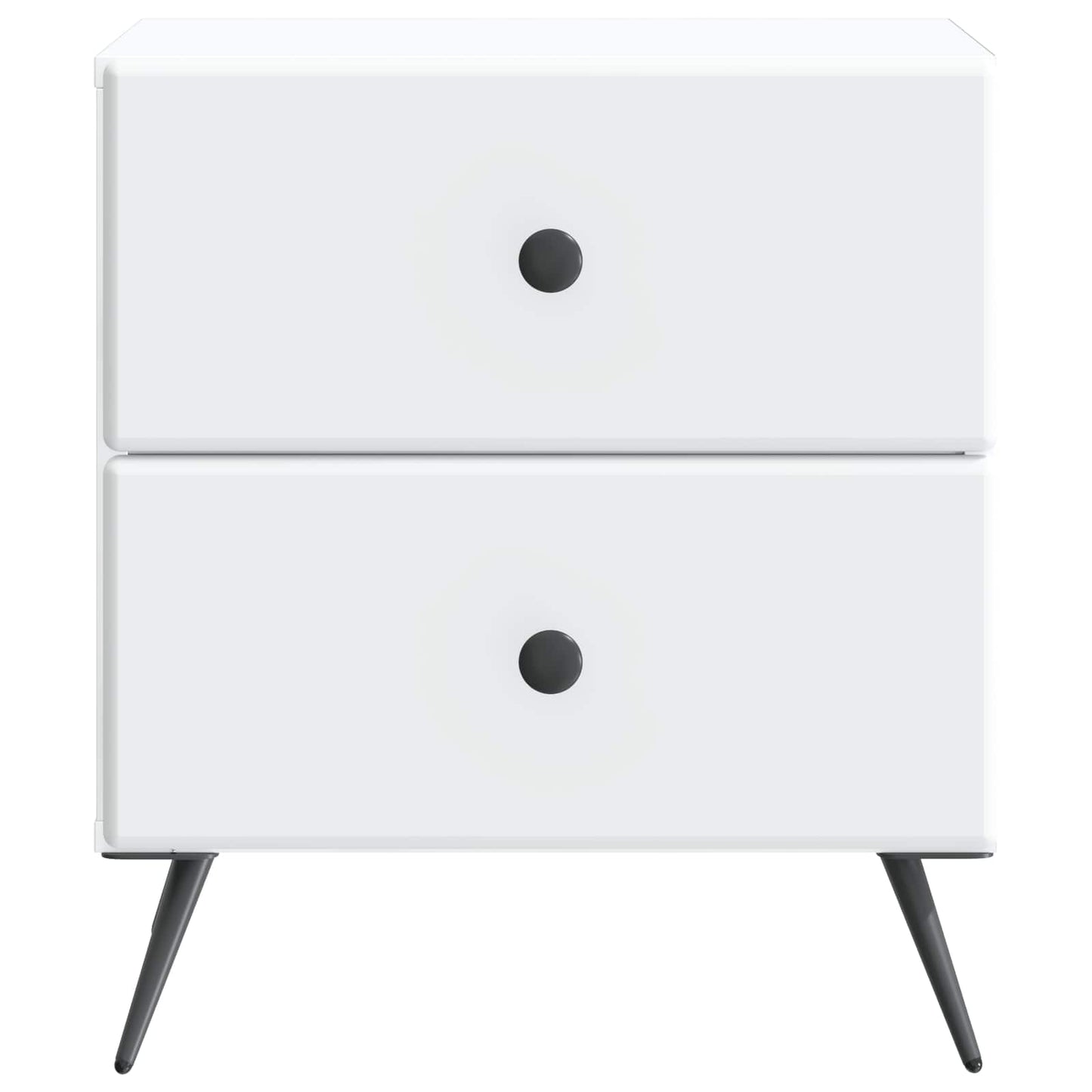 vidaXL Bedside Cabinet White 43 x 34.5 x 47.5 cm Engineered Wood 5
