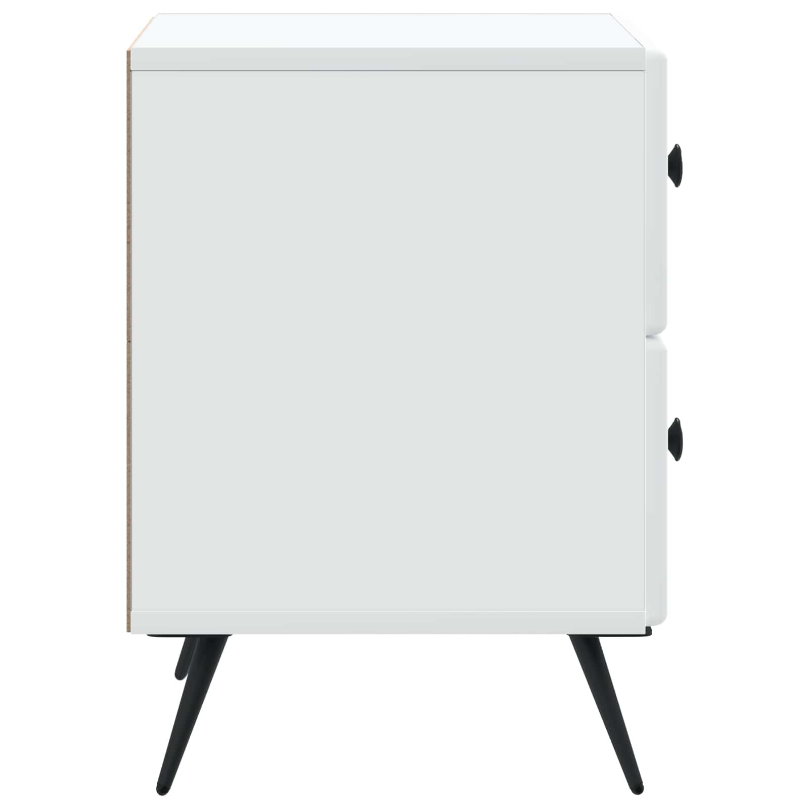 vidaXL Bedside Cabinet White 43 x 34.5 x 47.5 cm Engineered Wood 6