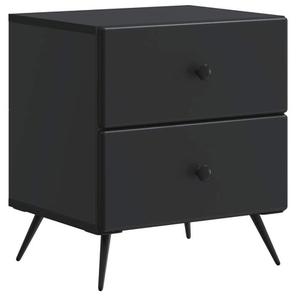 vidaXL Bedside Cabinet Black 43 x 34.5 x 47.5 cm Engineered Wood 2