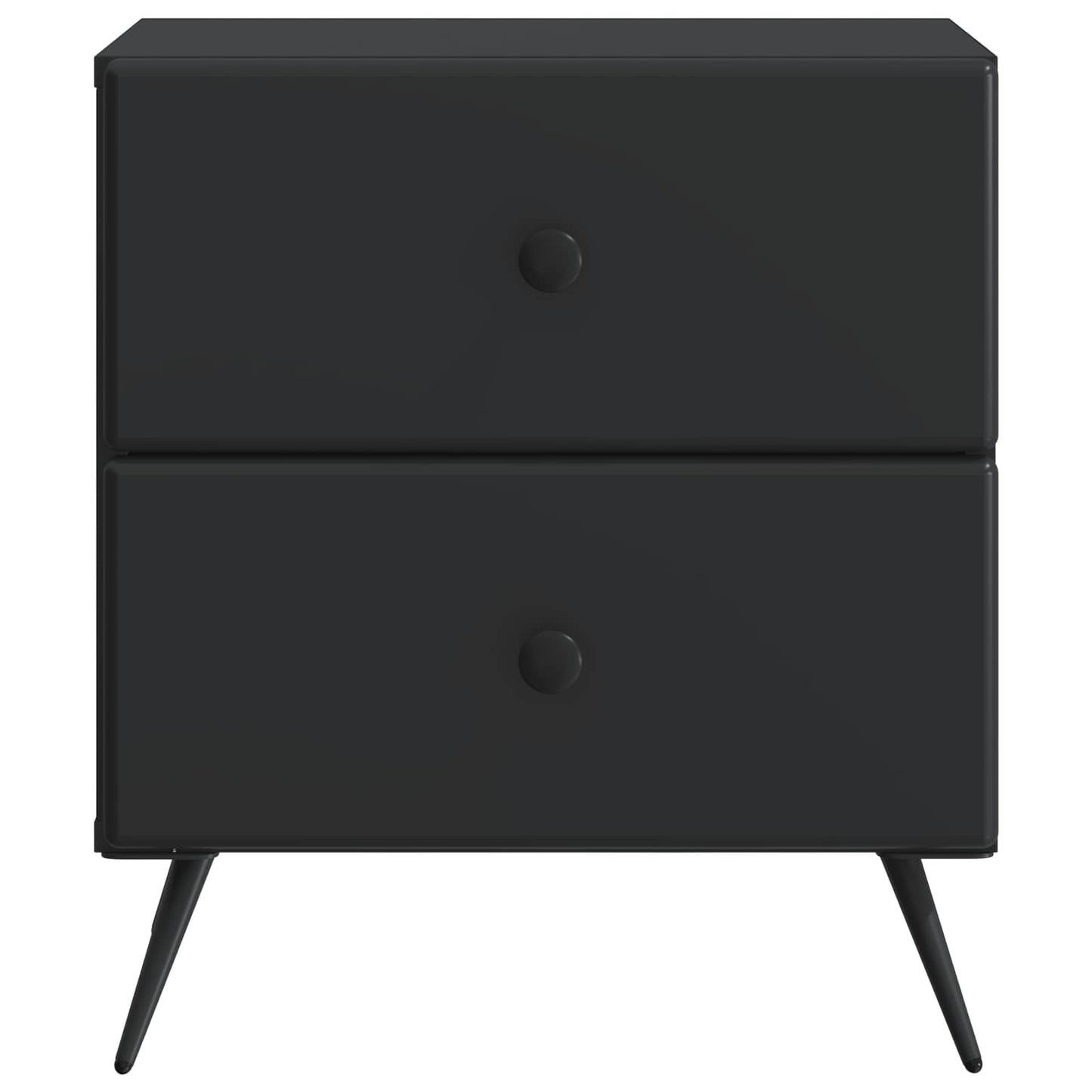 vidaXL Bedside Cabinet Black 43 x 34.5 x 47.5 cm Engineered Wood 5