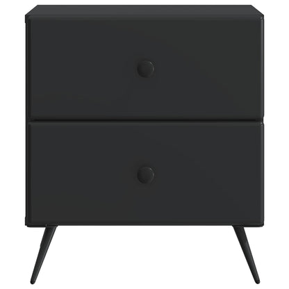 vidaXL Bedside Cabinet Black 43 x 34.5 x 47.5 cm Engineered Wood 5