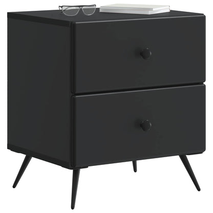 vidaXL Bedside Cabinet Black 43 x 34.5 x 47.5 cm Engineered Wood 3