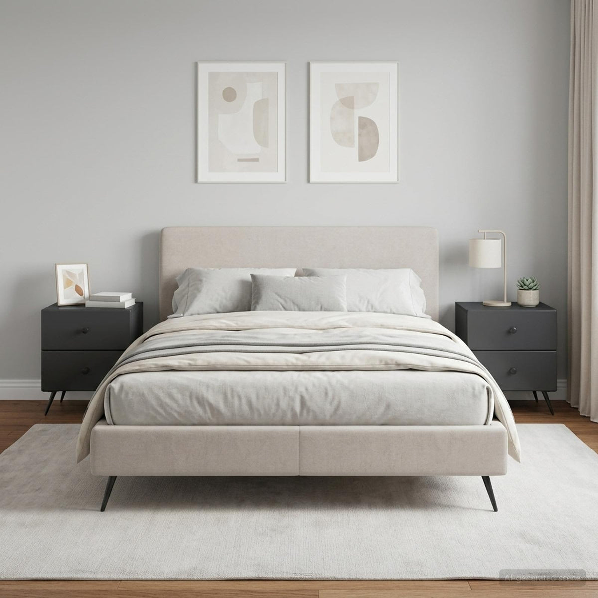 vidaXL Bedside Cabinet 43 x 34.5 x 47.5 cm