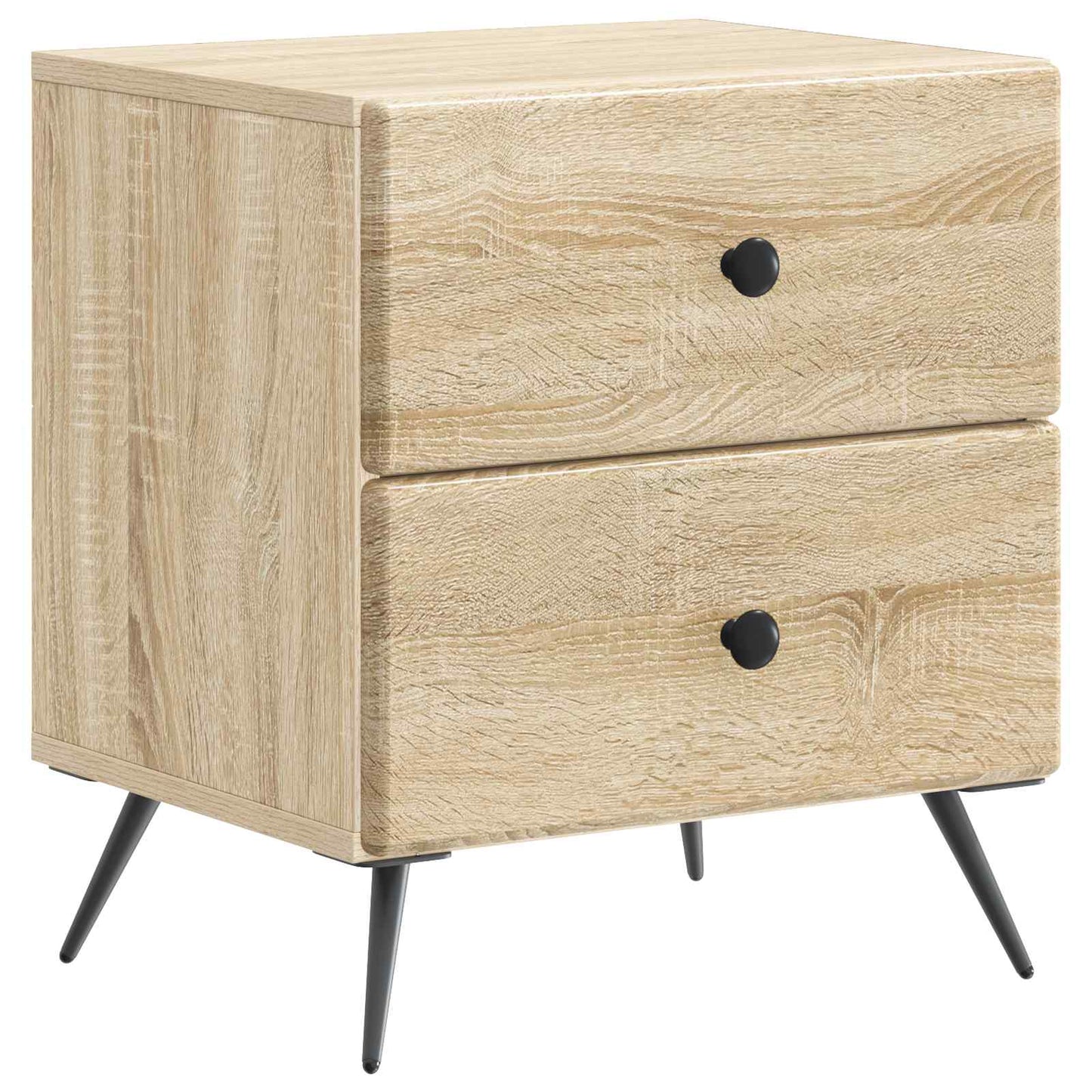 vidaXL Bedside Cabinet Sonoma Oak 43 x 34.5 x 47.5 cm Engineered Wood 2