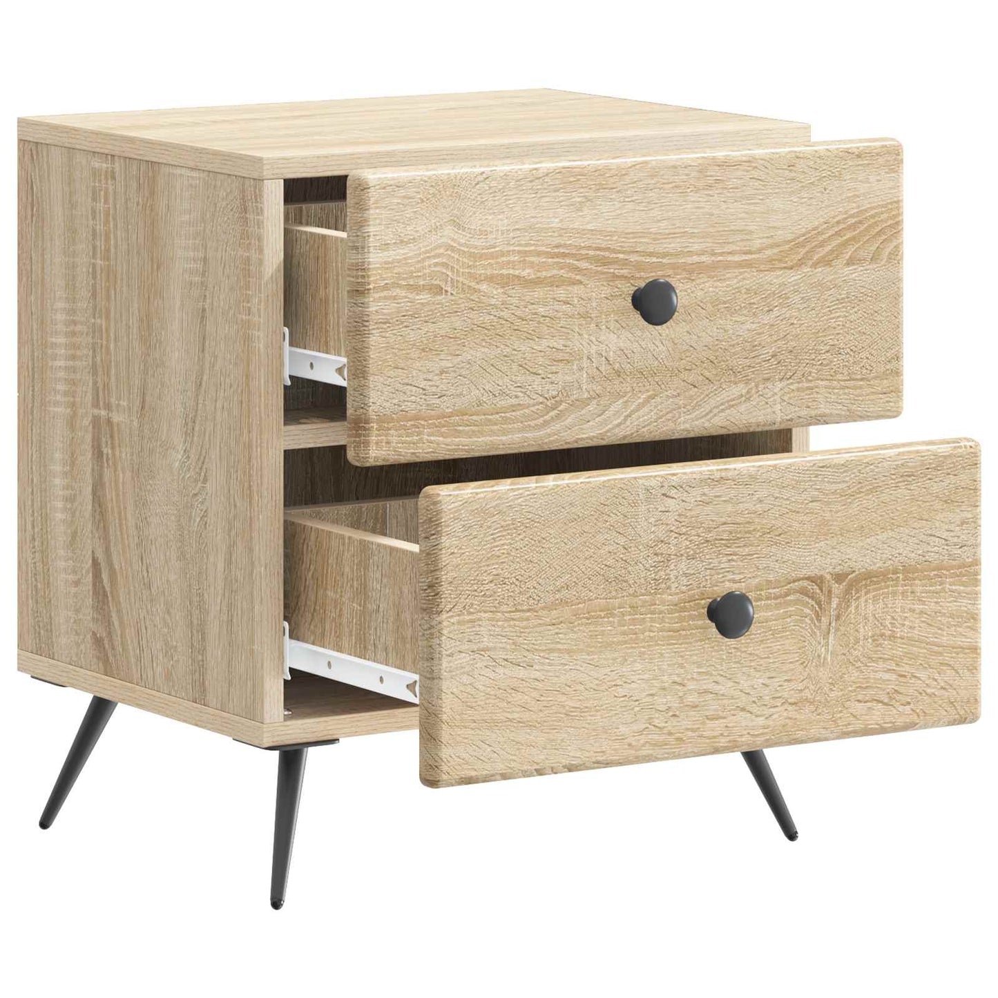vidaXL Bedside Cabinet Sonoma Oak 43 x 34.5 x 47.5 cm Engineered Wood 4