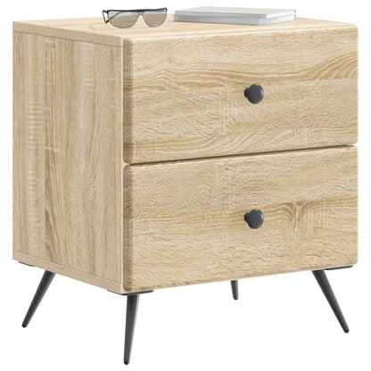 vidaXL Bedside Cabinet Sonoma Oak 43 x 34.5 x 47.5 cm Engineered Wood 3