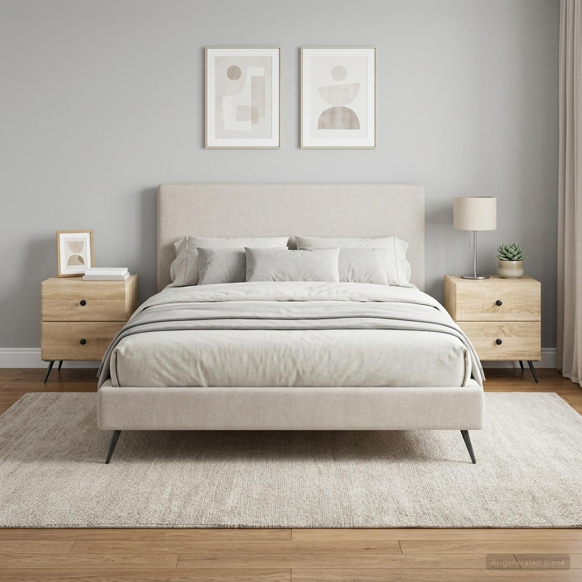 vidaXL Bedside Cabinet 43 x 34.5 x 47.5 cm