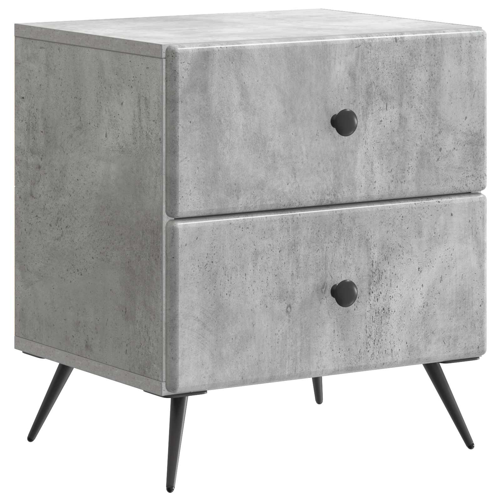 vidaXL Bedside Cabinet Concrete Grey 43 x 34.5 x 47.5 cm 2