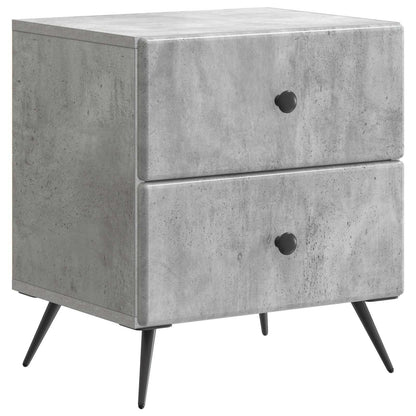 vidaXL Bedside Cabinet Concrete Grey 43 x 34.5 x 47.5 cm 2