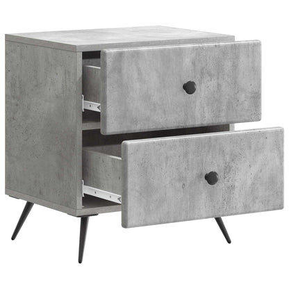 vidaXL Bedside Cabinet Concrete Grey 43 x 34.5 x 47.5 cm 4