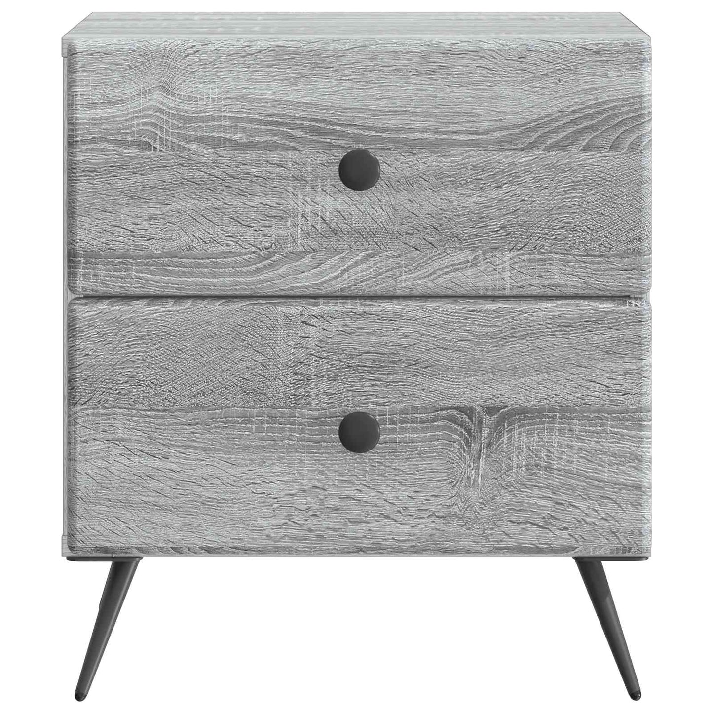 vidaXL Bedside Cabinet Grey Sonoma 43 x 34.5 x 47.5 cm Engineered Wood 5