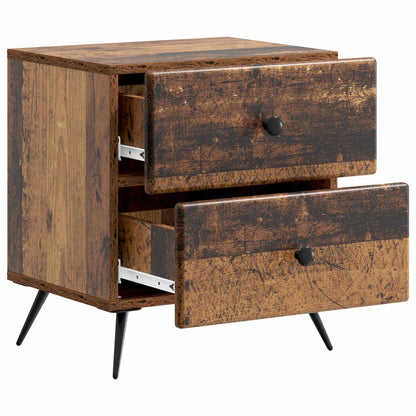 vidaXL Bedside Cabinet Old Wood 43 x 34.5 x 47.5 cm Engineered Wood 4
