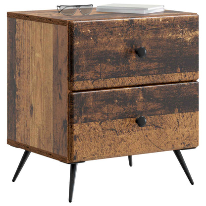 vidaXL Bedside Cabinet Old Wood 43 x 34.5 x 47.5 cm Engineered Wood 3