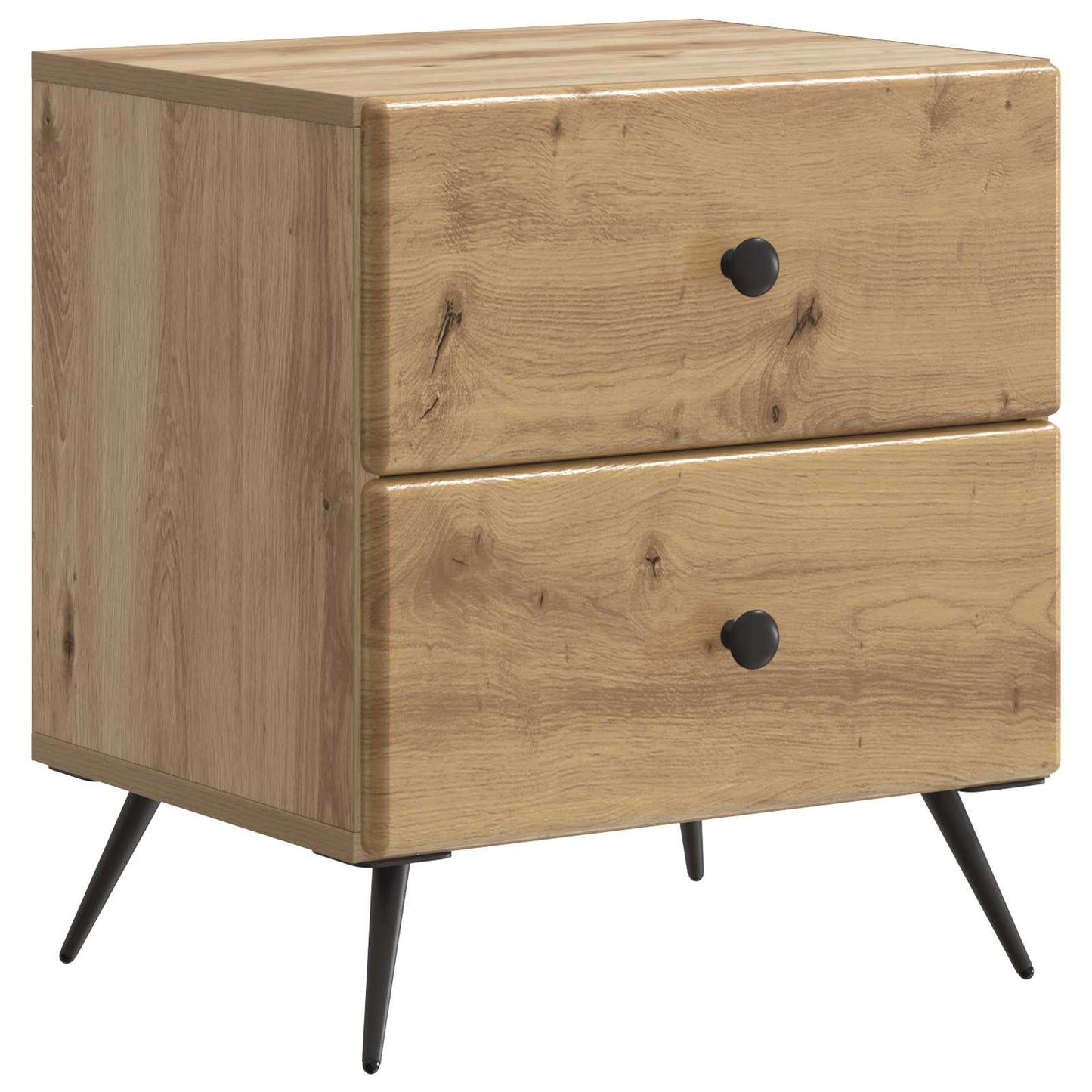 vidaXL Bedside Cabinet Artisan Oak 43 x 34.5 x 47.5 cm Engineered Wood 2