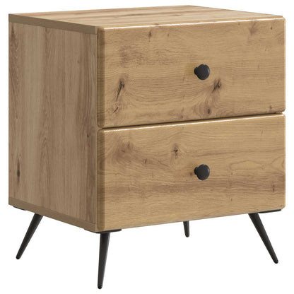 vidaXL Bedside Cabinet Artisan Oak 43 x 34.5 x 47.5 cm Engineered Wood 2