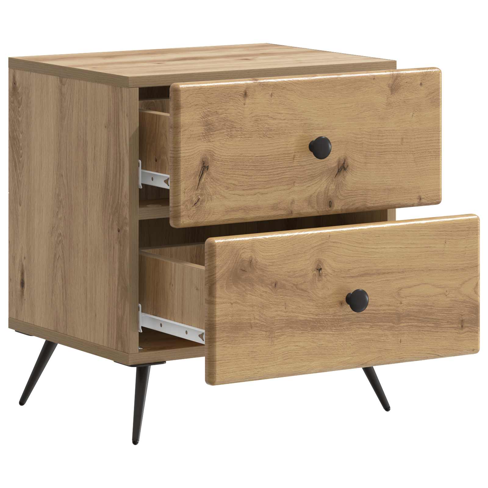 vidaXL Bedside Cabinet Artisan Oak 43 x 34.5 x 47.5 cm Engineered Wood 4