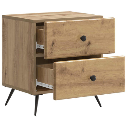 vidaXL Bedside Cabinet Artisan Oak 43 x 34.5 x 47.5 cm Engineered Wood 4