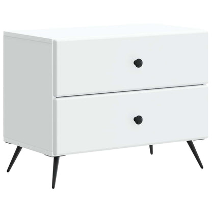 vidaXL Bedside Cabinet White 62 x 34.5 x 47.5 cm Engineered Wood 2