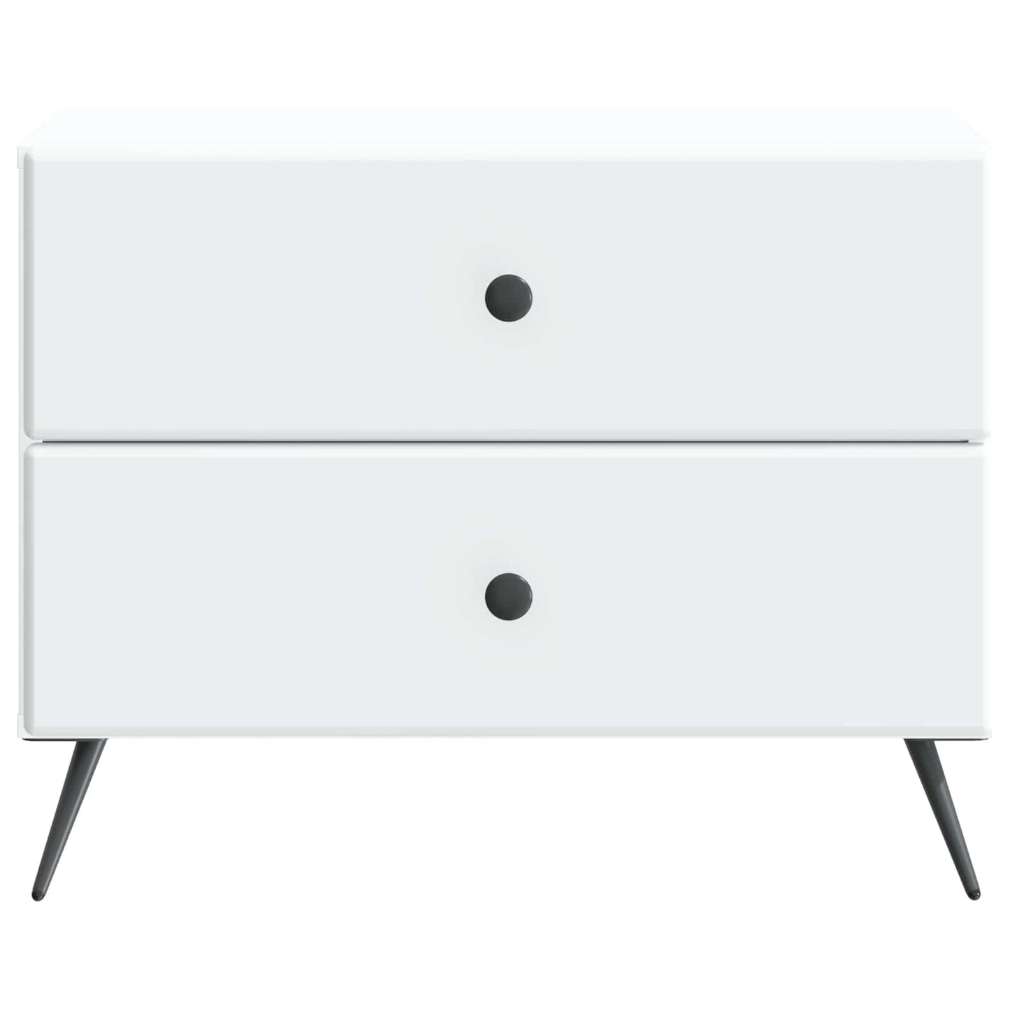vidaXL Bedside Cabinet White 62 x 34.5 x 47.5 cm Engineered Wood 5