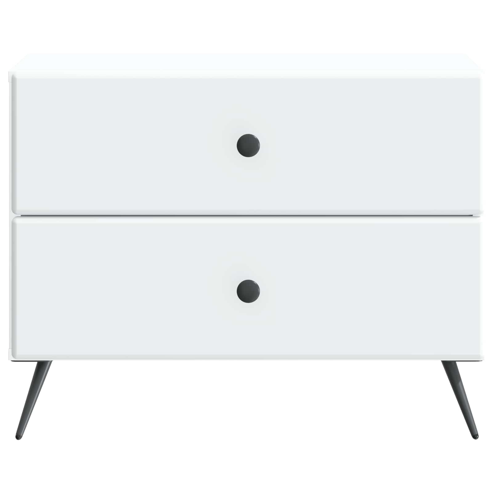 vidaXL Bedside Cabinet White 62 x 34.5 x 47.5 cm Engineered Wood 5