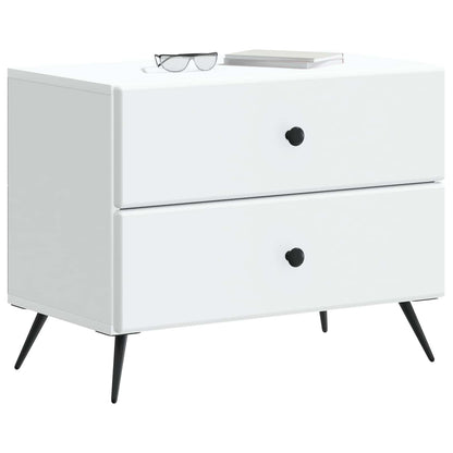 vidaXL Bedside Cabinet White 62 x 34.5 x 47.5 cm Engineered Wood 3
