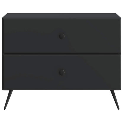 vidaXL Bedside Cabinet Black 62 x 34.5 x 47.5 cm Engineered Wood 5