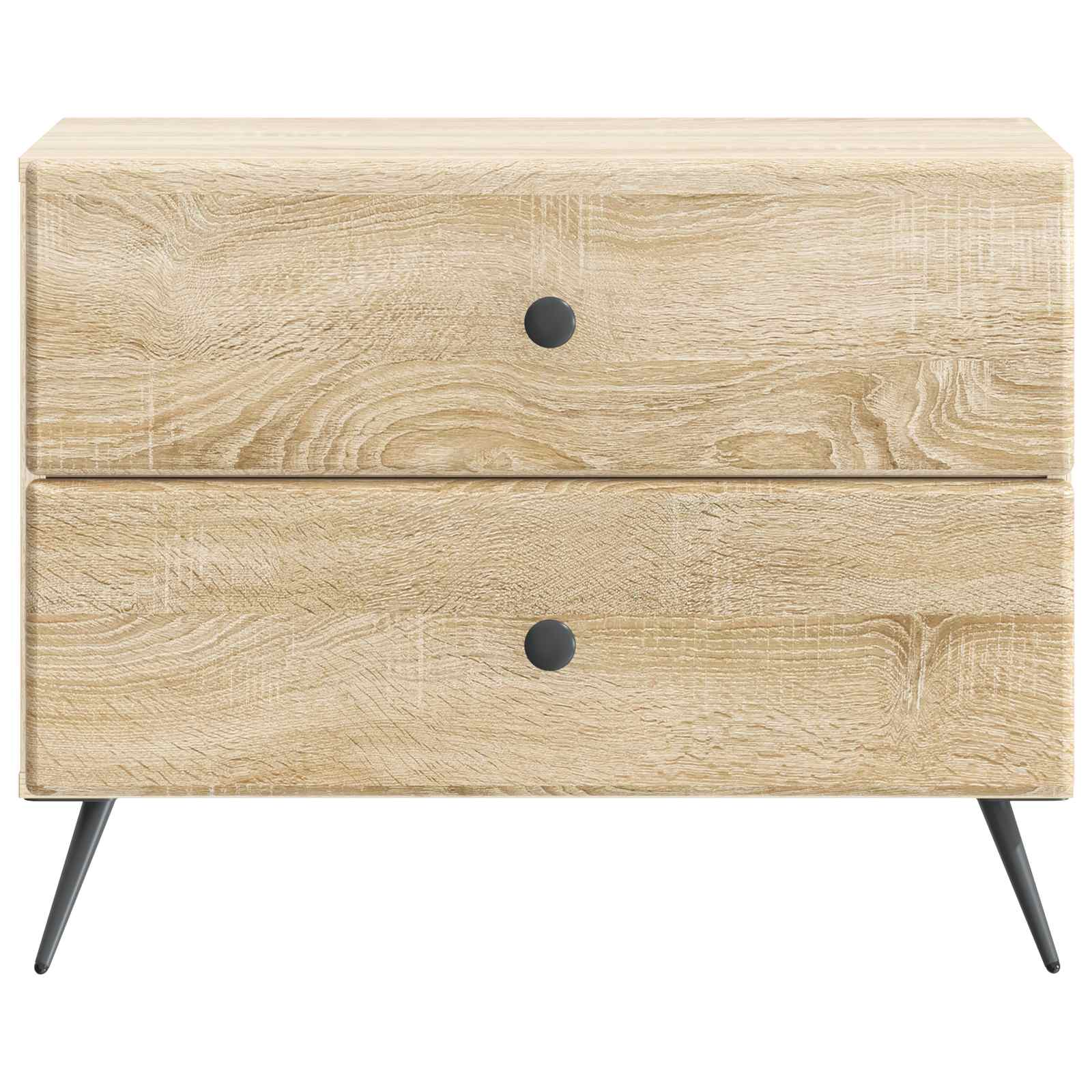 vidaXL Bedside Cabinet Sonoma Oak 62 x 34.5 x 47.5 cm Engineered Wood 5