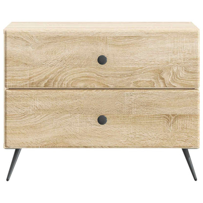vidaXL Bedside Cabinet Sonoma Oak 62 x 34.5 x 47.5 cm Engineered Wood 5