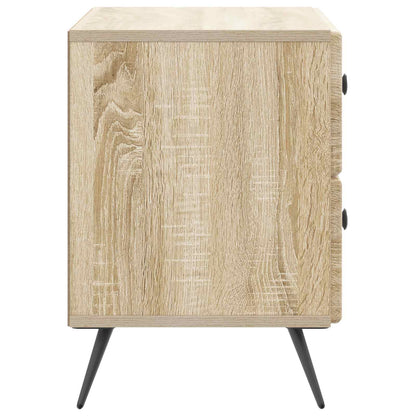 vidaXL Bedside Cabinet Sonoma Oak 62 x 34.5 x 47.5 cm Engineered Wood 6