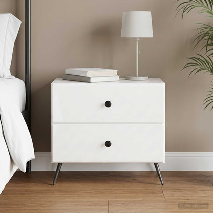 vidaXL Bedside Cabinet 62 x 34.5 x 47.5 cm Engineered Wood