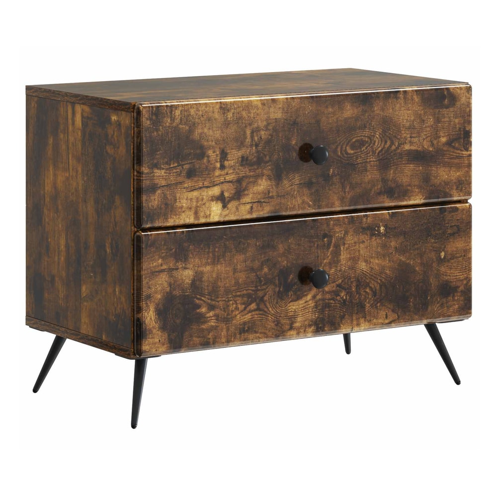 Bedside Cabinet 62 x 34.5 x 47.5 cm Engineered Wood Smoked oak