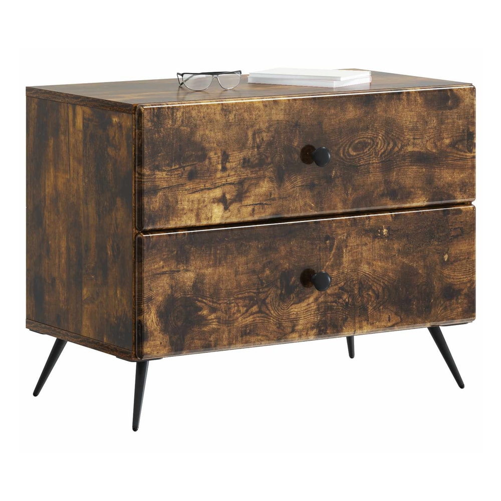 Bedside Cabinet 62 x 34.5 x 47.5 cm Engineered Wood Smoked oak