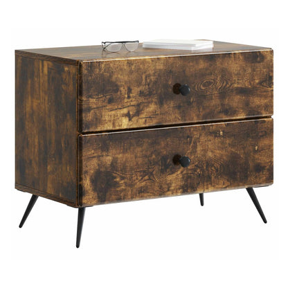 Bedside Cabinet 62 x 34.5 x 47.5 cm Engineered Wood Smoked oak