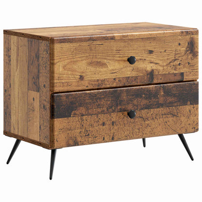 vidaXL Bedside Cabinet Old Wood 62 x 34.5 x 47.5 cm Engineered Wood 2