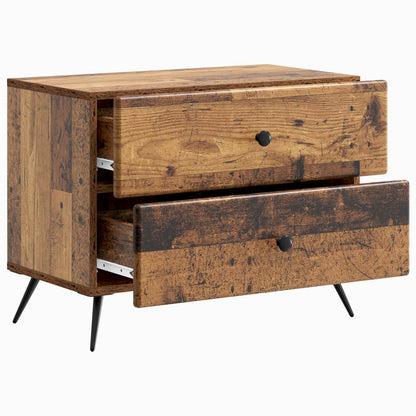 vidaXL Bedside Cabinet Old Wood 62 x 34.5 x 47.5 cm Engineered Wood 4