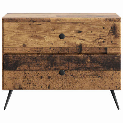 vidaXL Bedside Cabinet Old Wood 62 x 34.5 x 47.5 cm Engineered Wood 5
