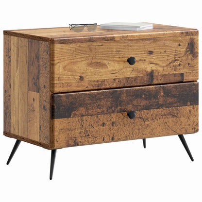 vidaXL Bedside Cabinet Old Wood 62 x 34.5 x 47.5 cm Engineered Wood 3