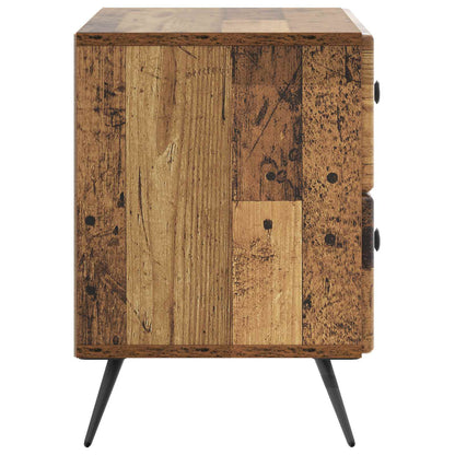 vidaXL Bedside Cabinet Old Wood 62 x 34.5 x 47.5 cm Engineered Wood 6
