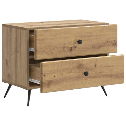 vidaXL Bedside Cabinet Artisan Oak 62 x 34.5 x 47.5 cm Engineered Wood 4