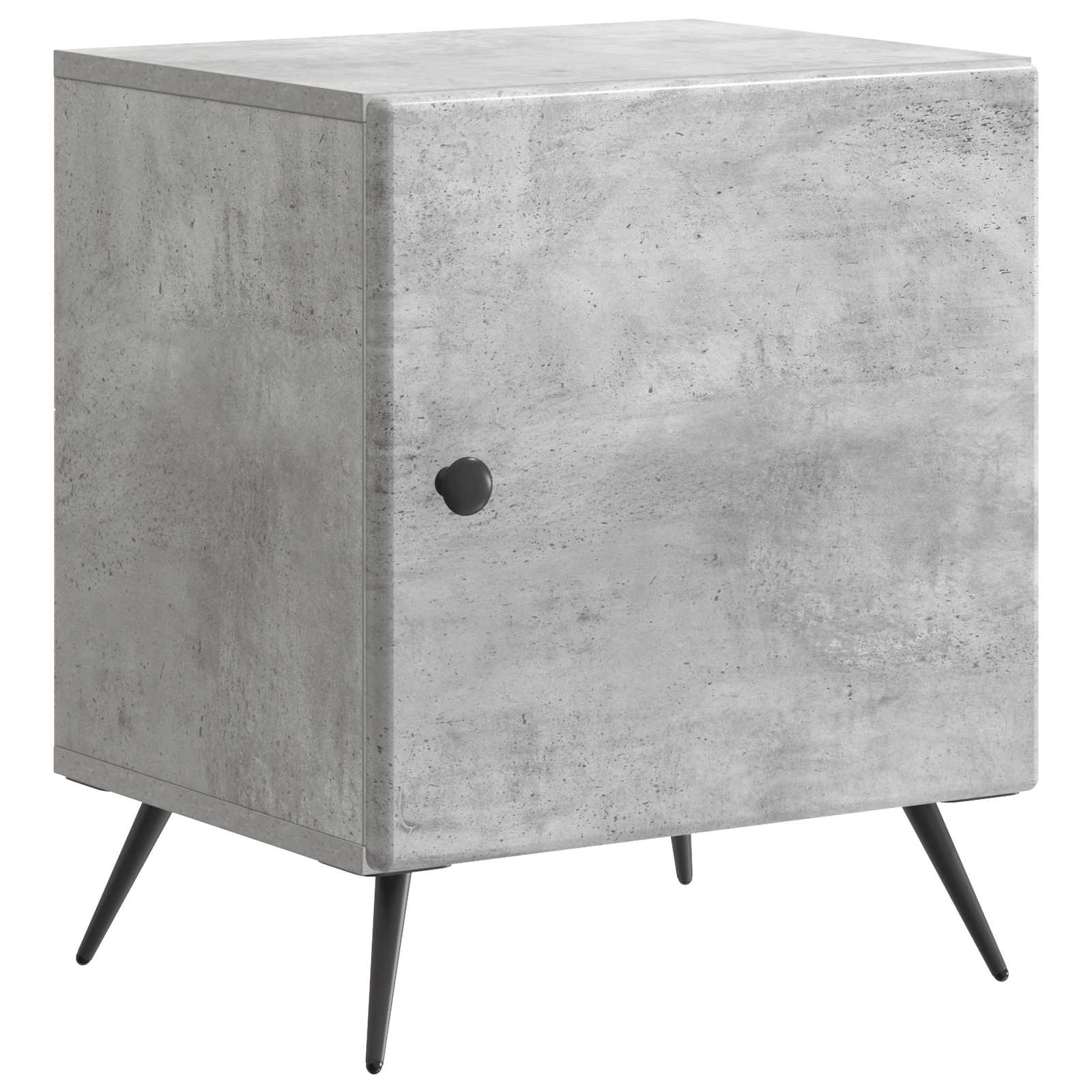 vidaXL Bedside Cabinet Concrete Grey 43 x 34.5 x 50 cm Engineered Wood 2