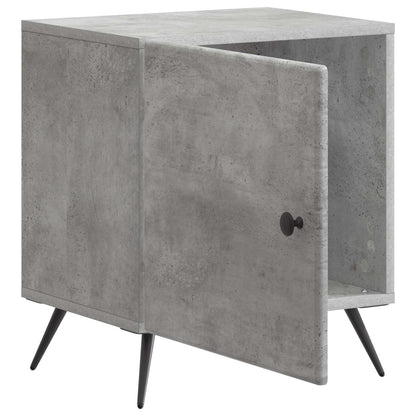 vidaXL Bedside Cabinet Concrete Grey 43 x 34.5 x 50 cm Engineered Wood 4