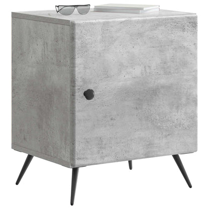 vidaXL Bedside Cabinet Concrete Grey 43 x 34.5 x 50 cm Engineered Wood 3