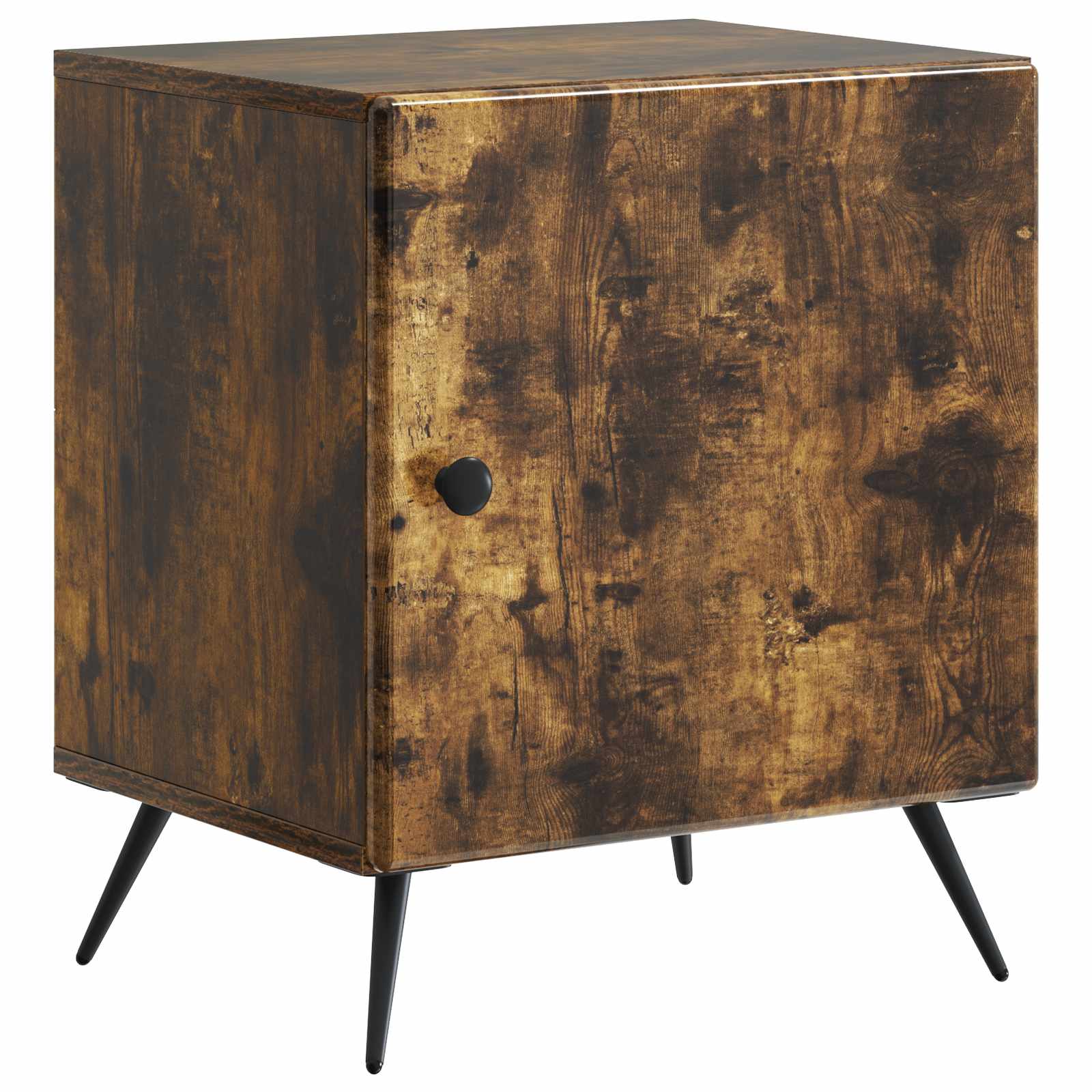 vidaXL Bedside Cabinet Smoked Oak 43 x 34.5 x 50 cm Engineered Wood 2
