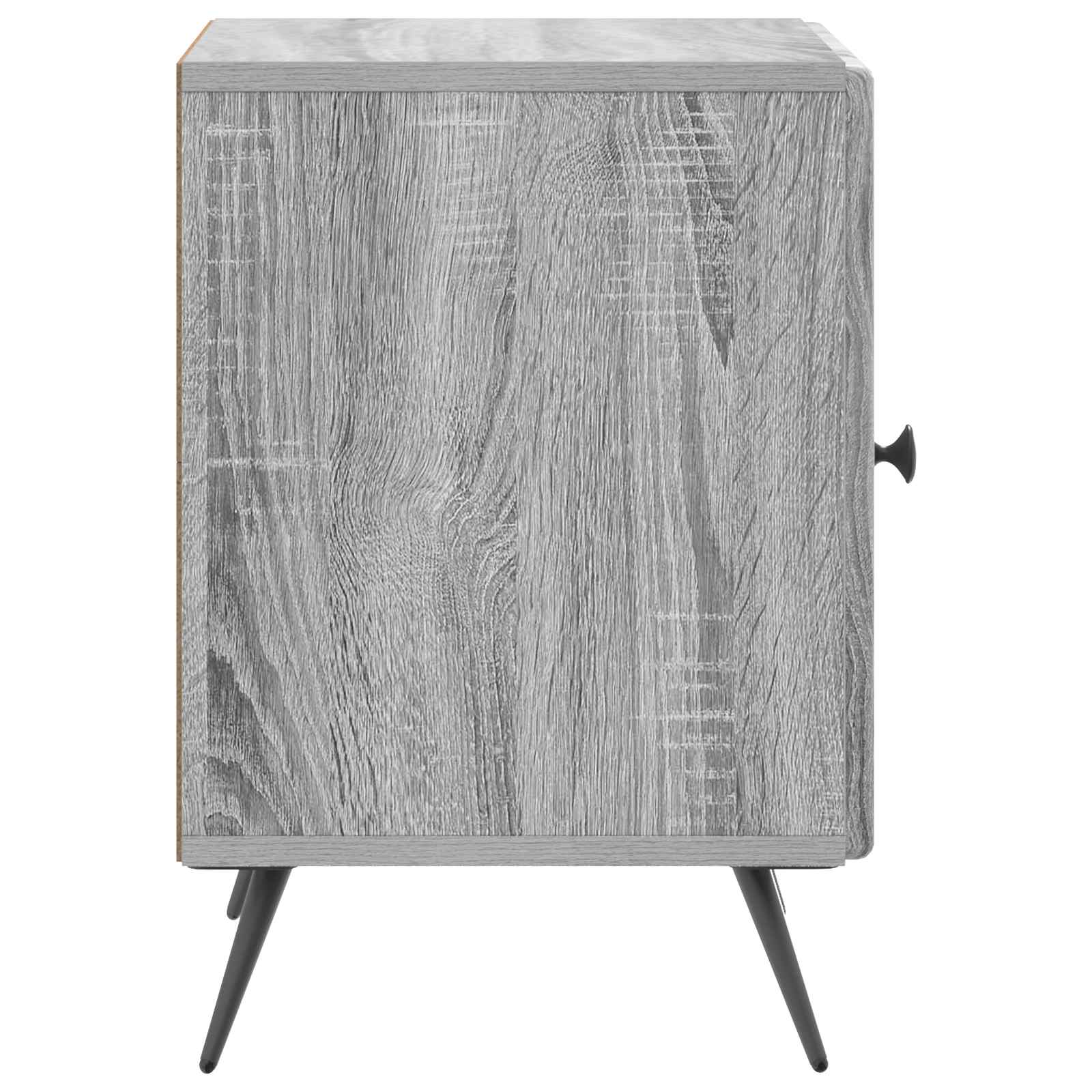 vidaXL Bedside Cabinet Grey Sonoma 43 x 34.5 x 50 cm Engineered Wood 6