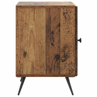 vidaXL Bedside Cabinet Old Wood 43 x 34.5 x 50 cm Engineered Wood 6