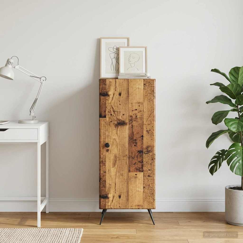 vidaXL Sideboard Old Wood 33 x 34.5 x 90 cm Engineered Wood 4