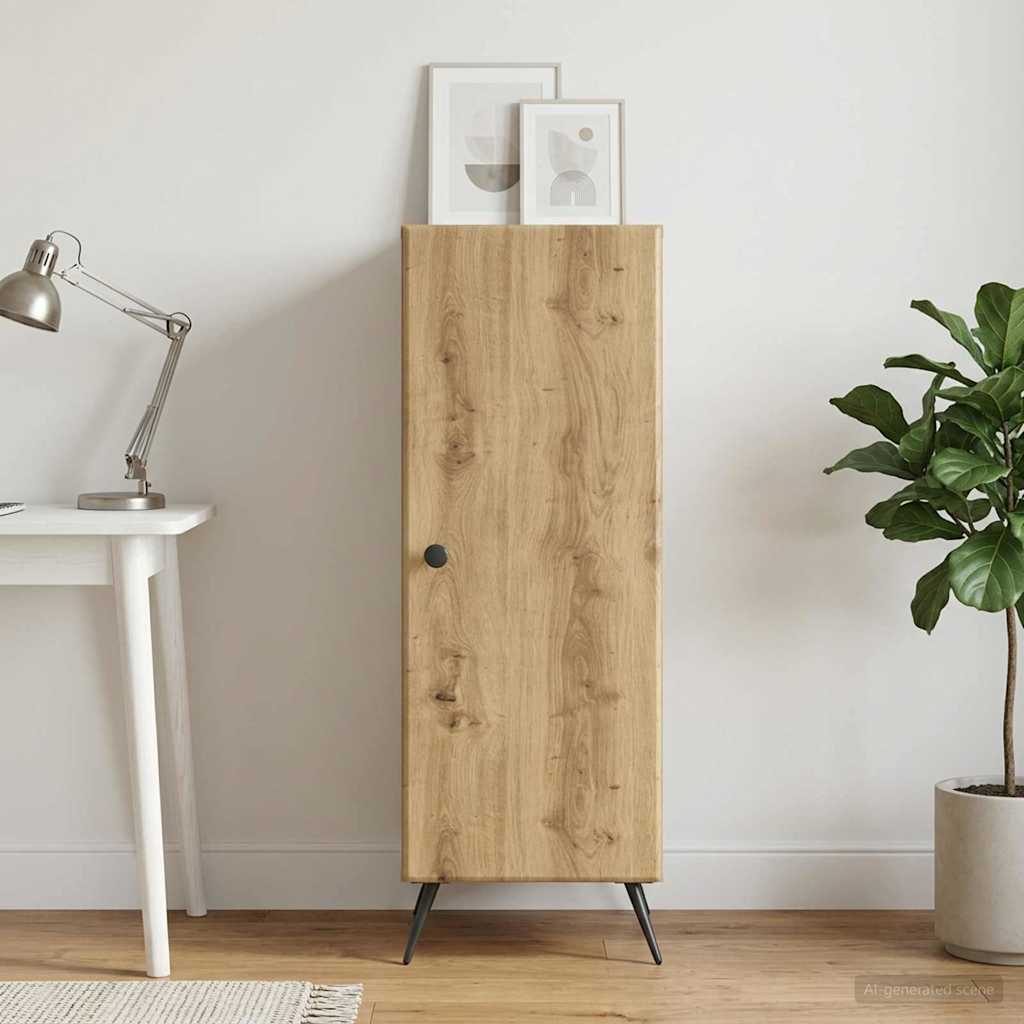 vidaXL Sideboard Artisan Oak 33 x 34.5 x 90 cm Engineered Wood 1