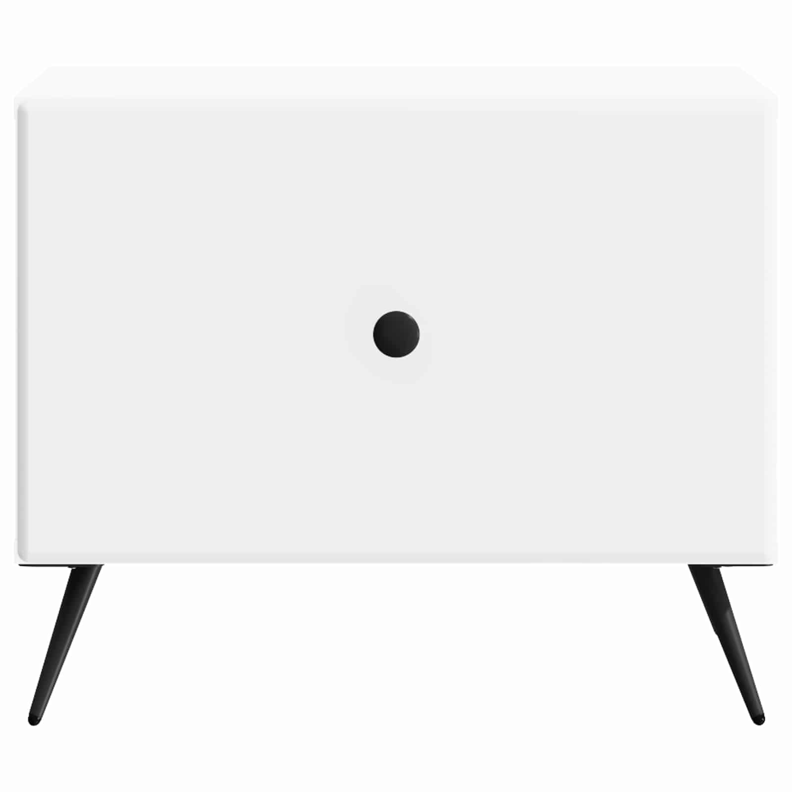 vidaXL Coffee Table with Drawer White 49 x 50 x 40 cm Engineered Wood 5